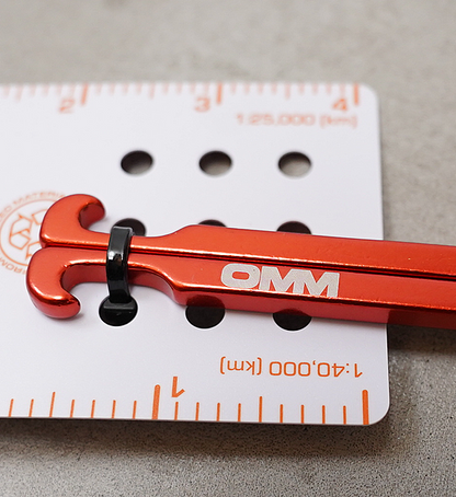 【OMM】オリジナルマウンテンマラソン Tent Peg (Aluminium)×2 "Orange" ※ネコポス可