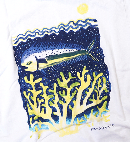 【patagonia】パタゴニア unisex Nanairo Ocean Respon Sibili Tee "White" ※ネコポス可