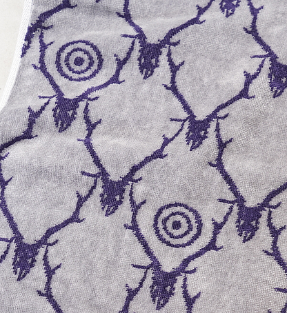 【South2 West8】サウスツーウエストエイト Face Towel-Pile Jq./Skull&Target "Gray×Purple"