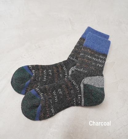 【and wander】アンドワンダー and wander wool socks "3Color"