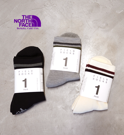 【THE NORTH FACE PURPLE LABEL】ノースフェイスパープルレーベル Merino Wool Field Socks "3Color" ※ネコポス可