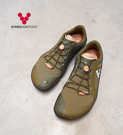 【VIVOBAREFOOT】ヴィヴォ ベアフット women's Primus Trail �V All Weather FG "Dark Olive"