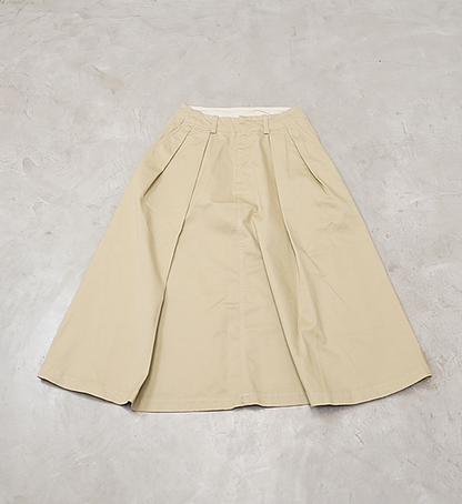 【nanamica】ナナミカ women's Chino Skirt "Khaki"