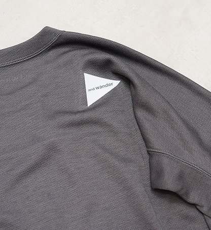 【and wander】アンドワンダー women's power dry jersey LS T "3Color"