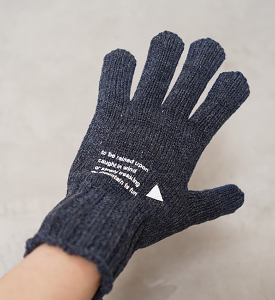 【and wander】アンドワンダー wool knit glove "2Color" ※ネコポス可