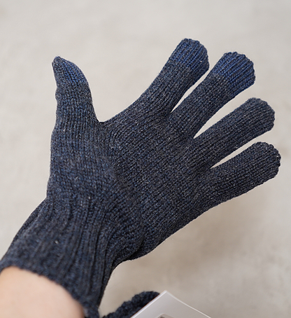 【and wander】アンドワンダー wool knit glove "2Color" ※ネコポス可