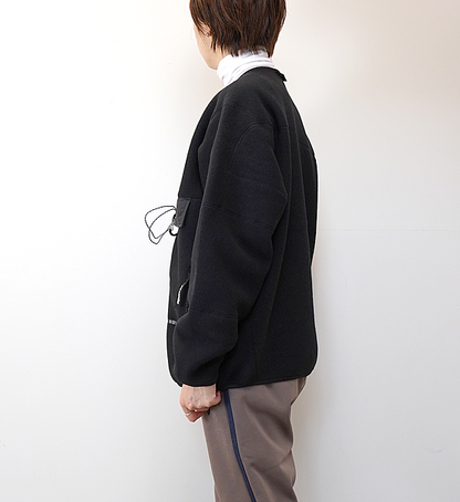 【and wander】アンドワンダー women's wool fleece cardigan "3Color"