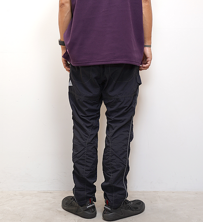 【and wander】アンドワンダー men's Ny taffeta hiker pants "Black"