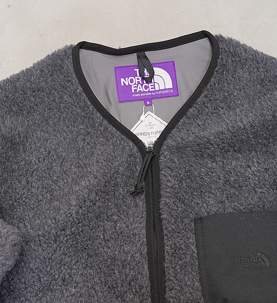 ★30%off【THE NORTH FACE PURPLE LABEL】ノースフェイスパープルレーベル men's Wool Boa WINDSTOPPER Field Cardigan