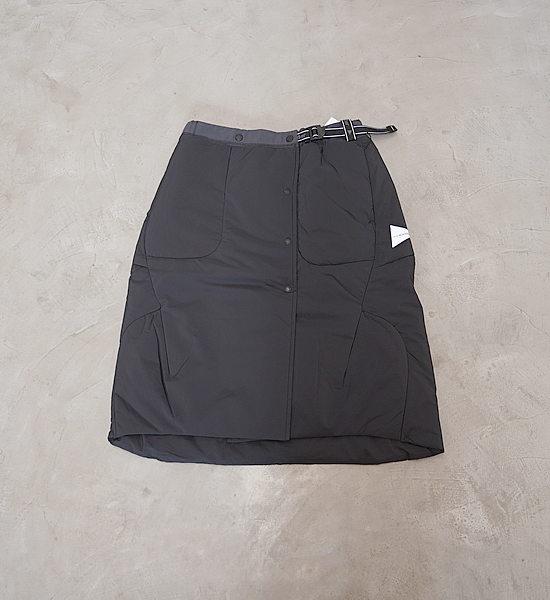 【and wander】アンドワンダー women's top fleece skirt "2Color"