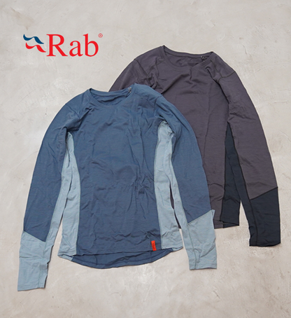 【Rab】ラブ women's Syncrino Base LS Tee "2Color"