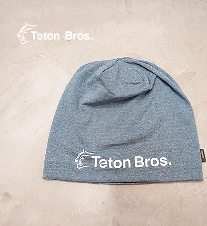 【Teton Bros】ティートンブロス Power Wool Grid Beanie "Blue" ※ネコポス可