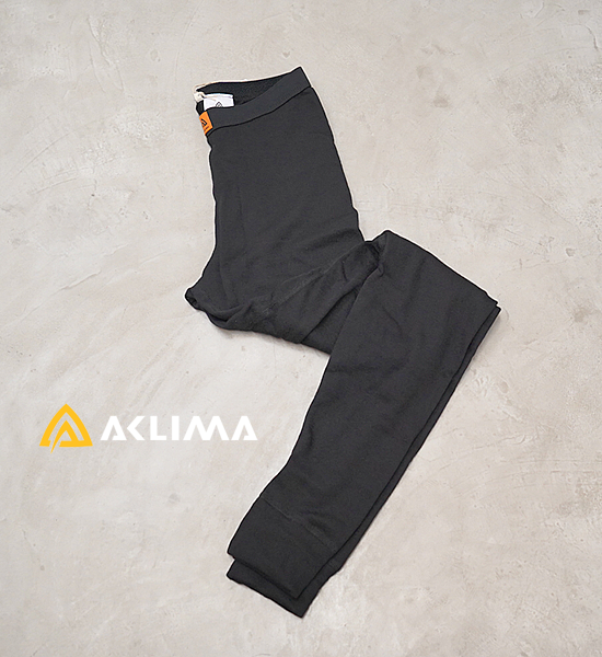 【ACLIMA】 アクリマ men's WoolTerry Longs "Jet Black"