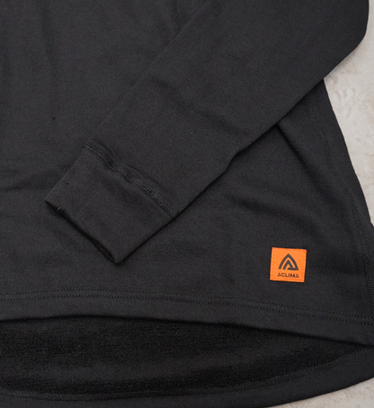 【ACLIMA】アクリマ women's WoolTerry Polo "Jet Black"