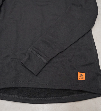 【ACLIMA】アクリマ men's WoolTerry Crewneck "Jet Black"