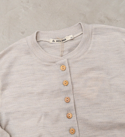 【ACLIMA】アクリマ women's WarmWool Granddad Shirt "2Color"