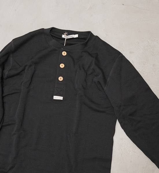 【ACLIMA】アクリマ men's WarmWool Granddad Shirt "2Color"