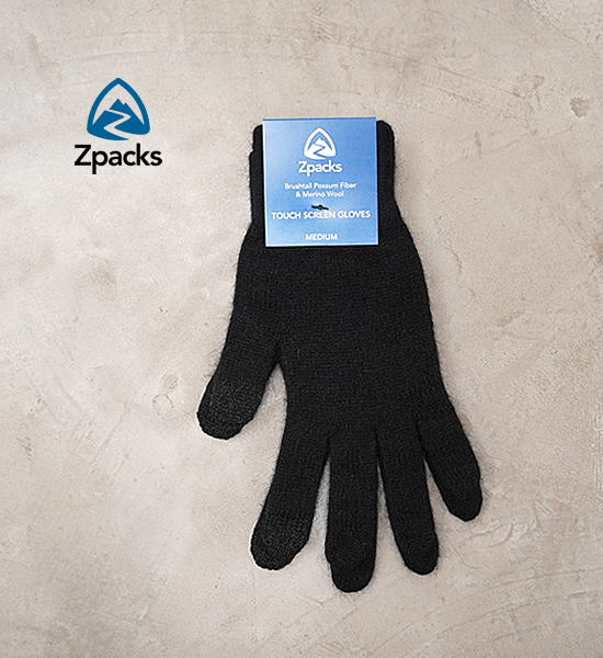 【Zpacks】ゼットパックス Conductive Brushtail Possum Gloves "Black" ※ネコポス可