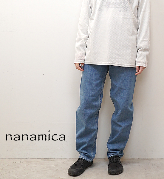 【nanamica】ナナミカ women's 5Pockets Straight Denim Pants "Indigo Bleach"