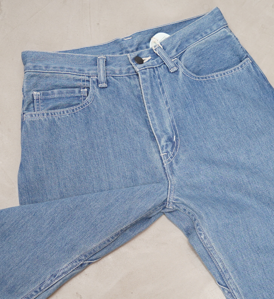 【nanamica】ナナミカ women's 5Pockets Straight Denim Pants "Indigo Bleach"