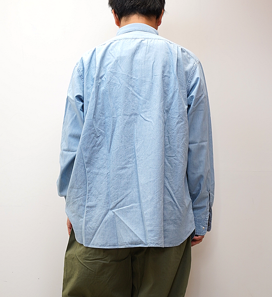 【nanamica】ナナミカ men's Regular Collar Chambray Shirt "Indigo Bleach"