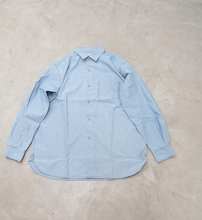 【nanamica】ナナミカ men's Regular Collar Chambray Shirt "Indigo Bleach"