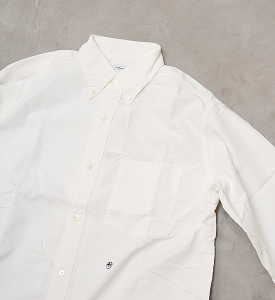 【nanamica】ナナミカ men's Button Down Wind Shirt "White"