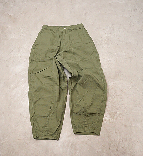 【THE NORTH FACE PURPLE LABEL】ノースフェイスパープルレーベル women's Ripstop Wide Cropped Field Pants "Olive Drab"