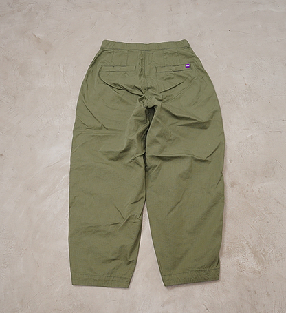 【THE NORTH FACE PURPLE LABEL】ノースフェイスパープルレーベル women's Ripstop Wide Cropped Field Pants "Olive Drab"