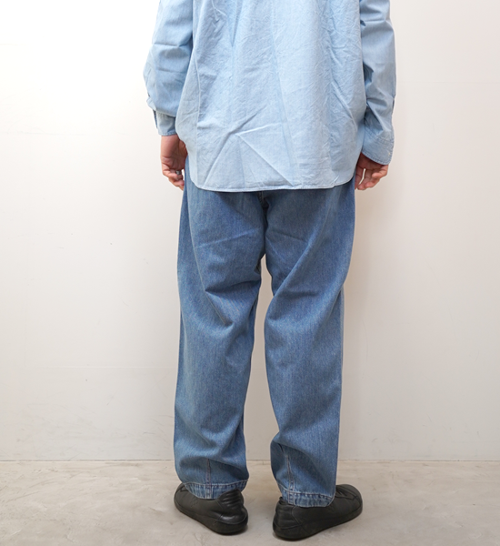 【THE NORTH FACE PURPLE LABEL】ノースフェイスパープルレーベル men's Denim Wide Tapered Field Pants "Indigo Blue"