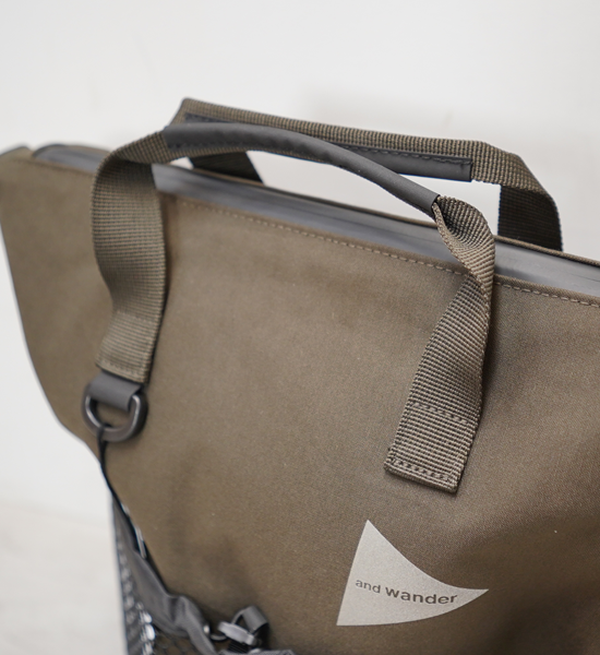 【and wander】アンドワンダー PE/CO 2way bag "2Color"