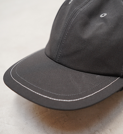 【and wander】アンドワンダー PE/CO cap "Black"