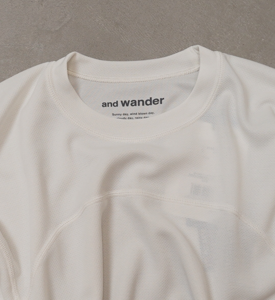 【and wander】アンドワンダー power dry jersey SS T "2Color"