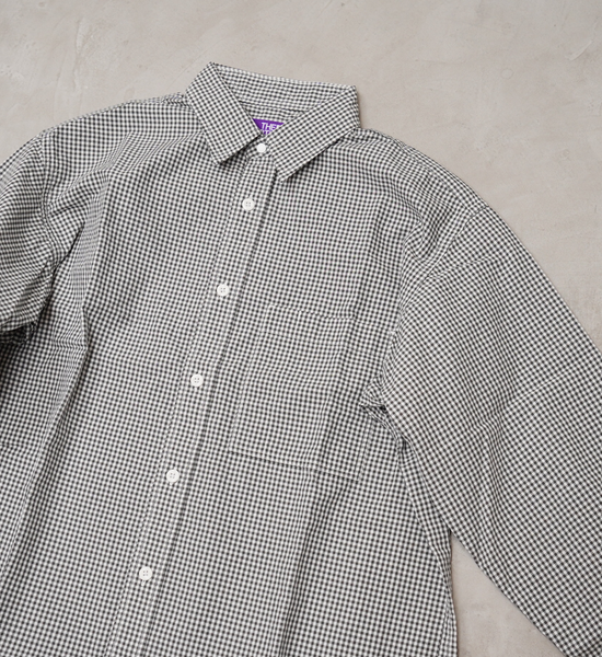 【THE NORTH FACE PURPLE LABEL】ノースフェイスパープルレーベル men's Regular Collar Gingham Field Shirt