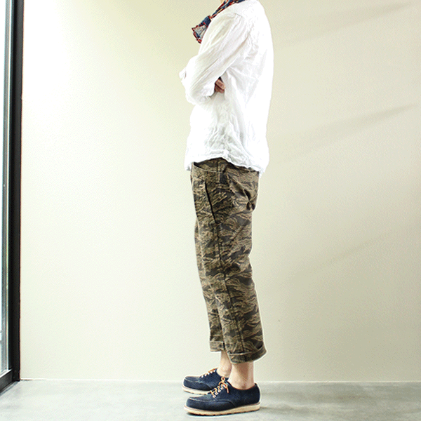 【A VONTADE】 アボンタージ FATIGUE TROUSERS CROPPED LEGTH　OR TIGER CAMO