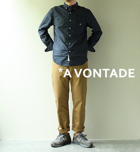 【A VONTADE】 アボンタージ Small Callar B.D.Shirts "Midnight"