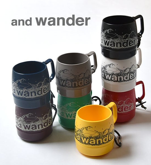 【and wander×DINEX】 アンドワンダー×ダイネックス DINEX Printed Mug "9Color"