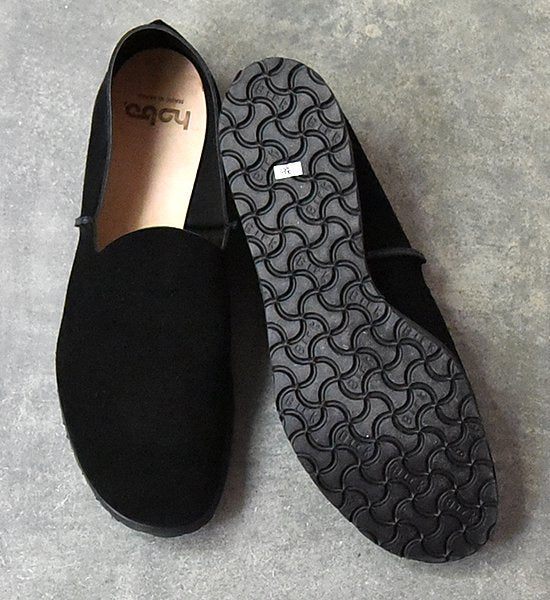 ★40%off【hobo】 ホーボー Cow Suede Leather Slip-on Shoes "Black"