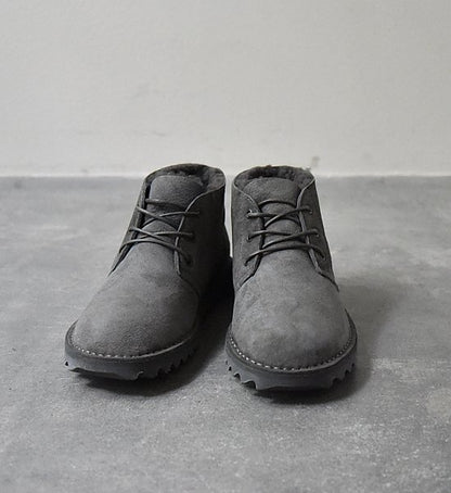 ★40%off【hobo】 ホーボー Sheepskin Desert Boots by AIRWALK "Charcoal"