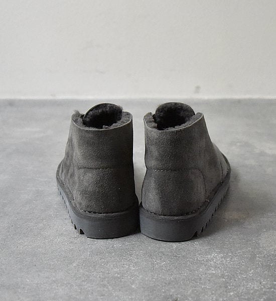 ★40%off【hobo】 ホーボー Sheepskin Desert Boots by AIRWALK "Charcoal"