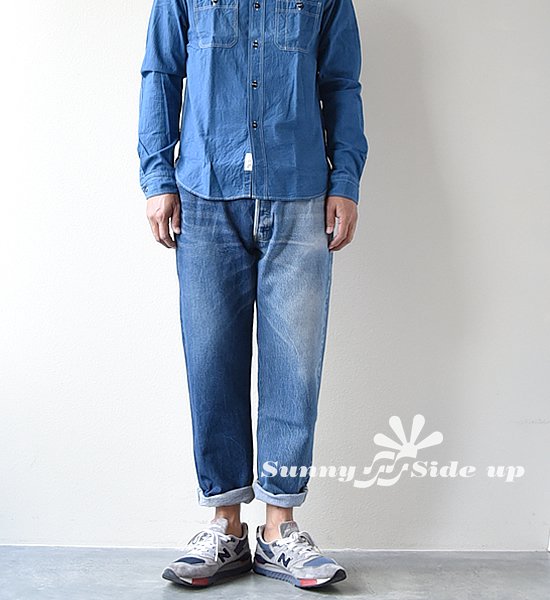 【Sunny side up】サニーサイドアップ Unisex Remake 2 For 1 Denim 5P "Blue"