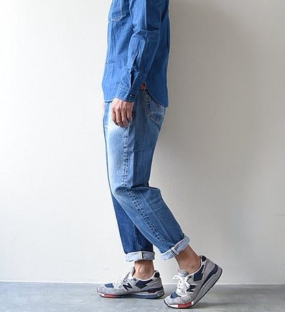 【Sunny side up】サニーサイドアップ Unisex Remake 2 For 1 Denim 5P "Blue"