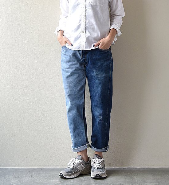 【Sunny side up】サニーサイドアップ Unisex Remake 2 For 1 Denim 5P "Blue"