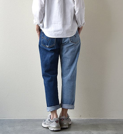 【Sunny side up】サニーサイドアップ Unisex Remake 2 For 1 Denim 5P "Blue"