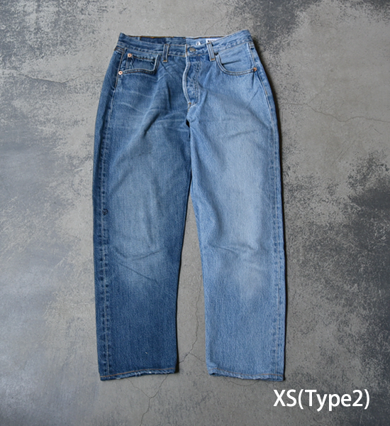 【Sunny side up】サニーサイドアップ Unisex Remake 2 For 1 Denim 5P "Blue"