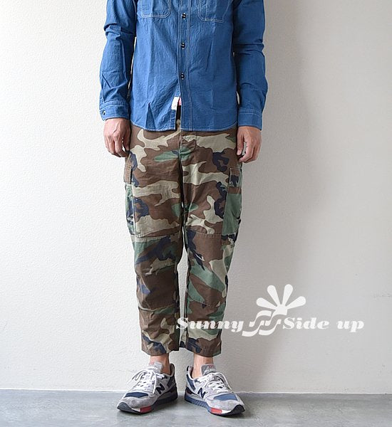 【Sunny side up】 サニーサイドアップ unisex Remake Camo Pants