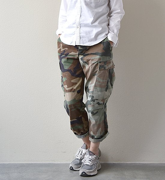 【Sunny side up】 サニーサイドアップ unisex Remake Camo Pants