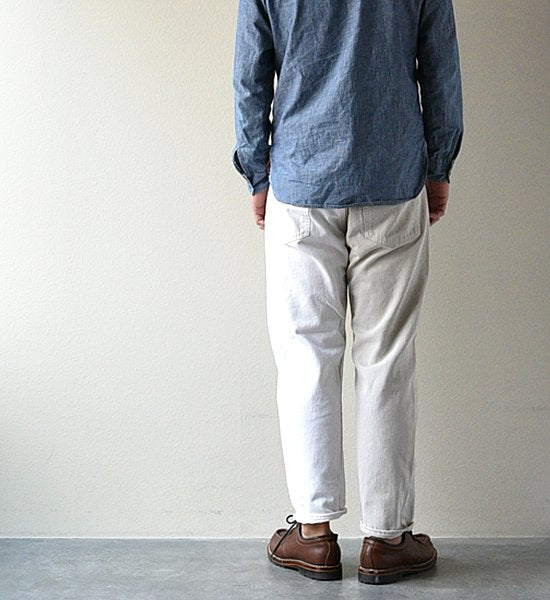 【Sunny side up】サニーサイドアップ Unisex Remake 2 For 1 Denim 5P "White"