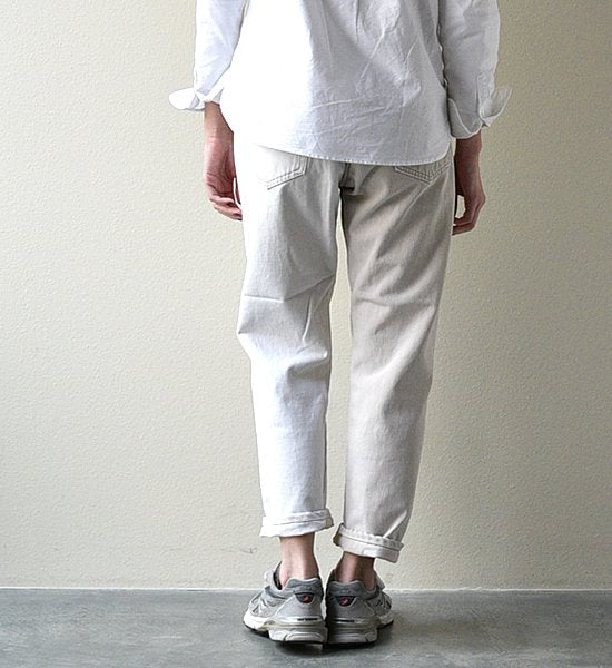 【Sunny side up】サニーサイドアップ Unisex Remake 2 For 1 Denim 5P "White"