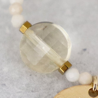 【Like a Honey Candy】シトリン×リバーストーン リング